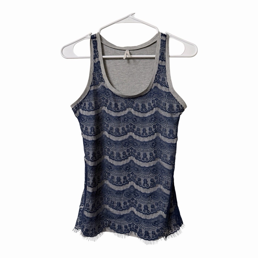 Cotton Candy Lace Racerback Boho Tank Top